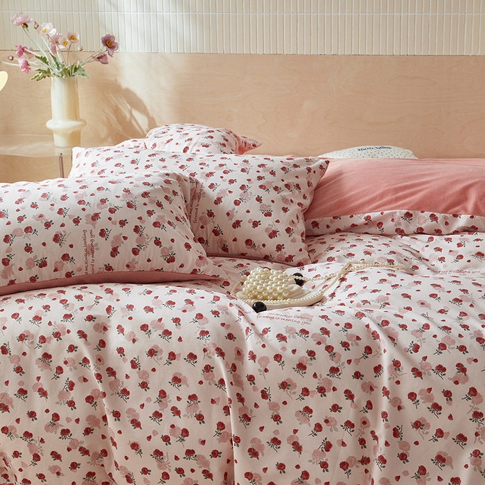 91家纺网 家纺一手货源 找家纺 怡家居 2024秋冬新品AB版加厚保暖全棉加绒四件套 妙语