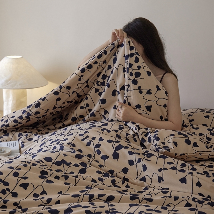 91家纺网 家纺一手货源 找家纺 棉眠 2024秋冬全棉活性32支加厚磨毛四件套 芊寻