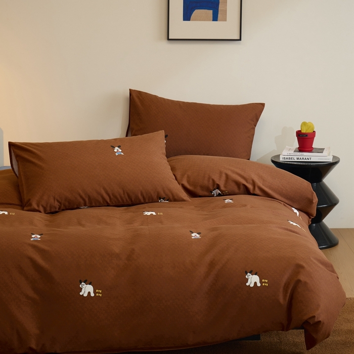 91家纺网 家纺一手货源 找家纺 棉眠 2024秋冬全棉活性32支加厚磨毛四件套 小可爱