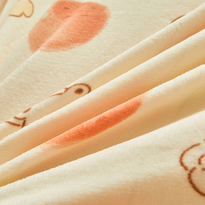 91家纺网 家纺一手货源 找家纺 艾裙海 2025新款高克重加厚保暖A类牛奶绒夹棉床盖系列四件套 小可爱