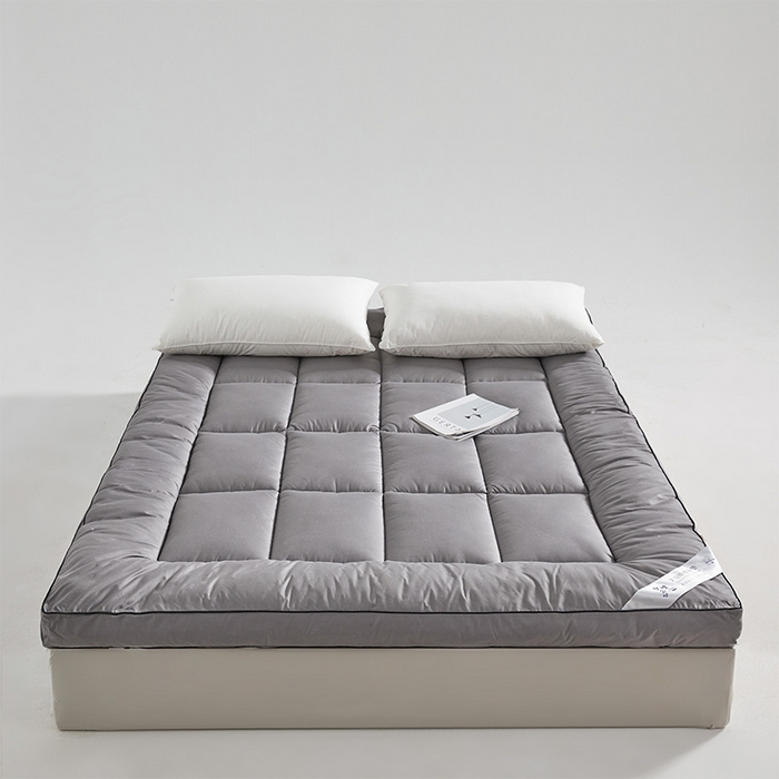 91家纺网 家纺一手货源 找家纺 丽诺床垫 2024新款防螨大豆纤维软床垫 10cm灰色