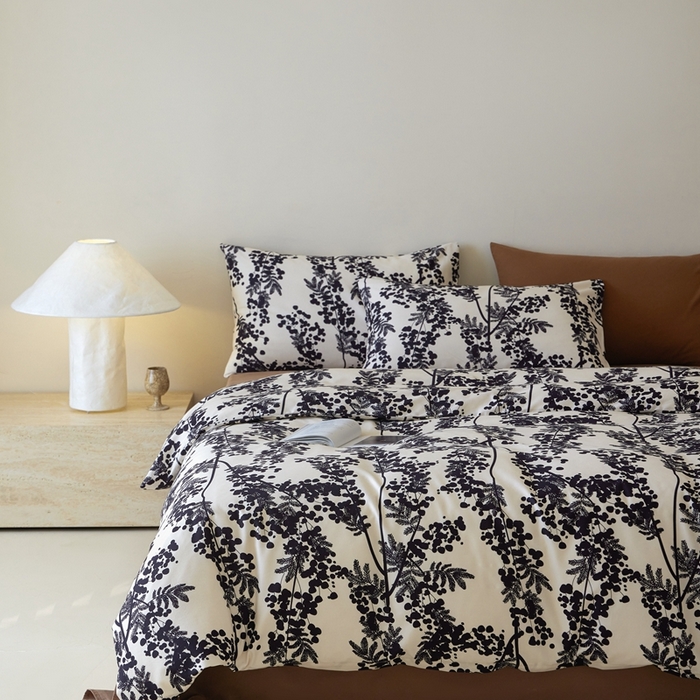 91家纺网 家纺一手货源 找家纺 棉眠 2024秋冬全棉活性32支加厚磨毛四件套 晚棠