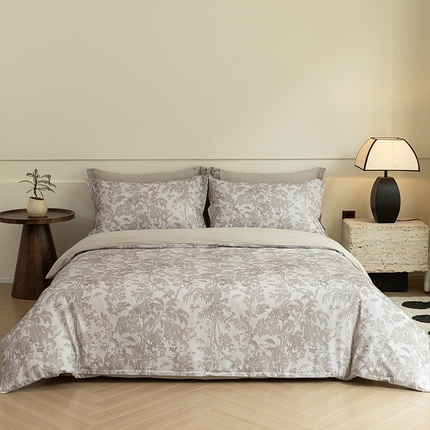 91家纺网 家纺一手货源 找家纺 （总）典曼家纺 2024秋冬新款磨毛中古风系列四件套