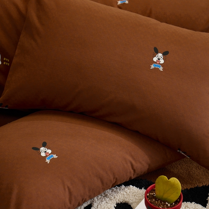 91家纺网 家纺一手货源 找家纺 棉眠 2024秋冬全棉活性32支加厚磨毛四件套 小可爱