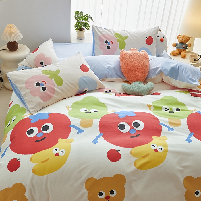 91家纺网 家纺一手货源 找家纺 怡家居 2024秋冬新品AB版加厚保暖全棉加绒四件套 菲莉