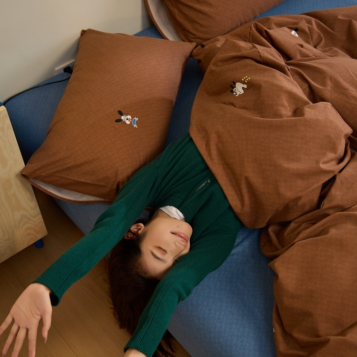 91家纺网 家纺一手货源 找家纺 棉眠 2024秋冬全棉活性32支加厚磨毛四件套 小可爱