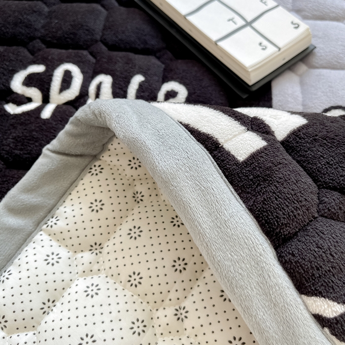 91家纺网 家纺一手货源 找家纺 2024新款牛奶绒床垫保暖床褥子夹棉加厚印花床护垫大床图 梦空间