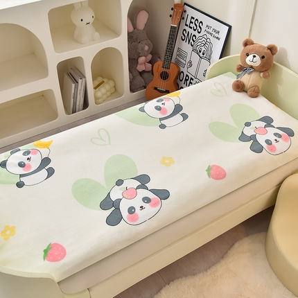 91家纺网 家纺一手货源 找家纺 （总）宝贝优选 2024新款儿童牛奶绒可拆卸床垫床褥儿童床垫