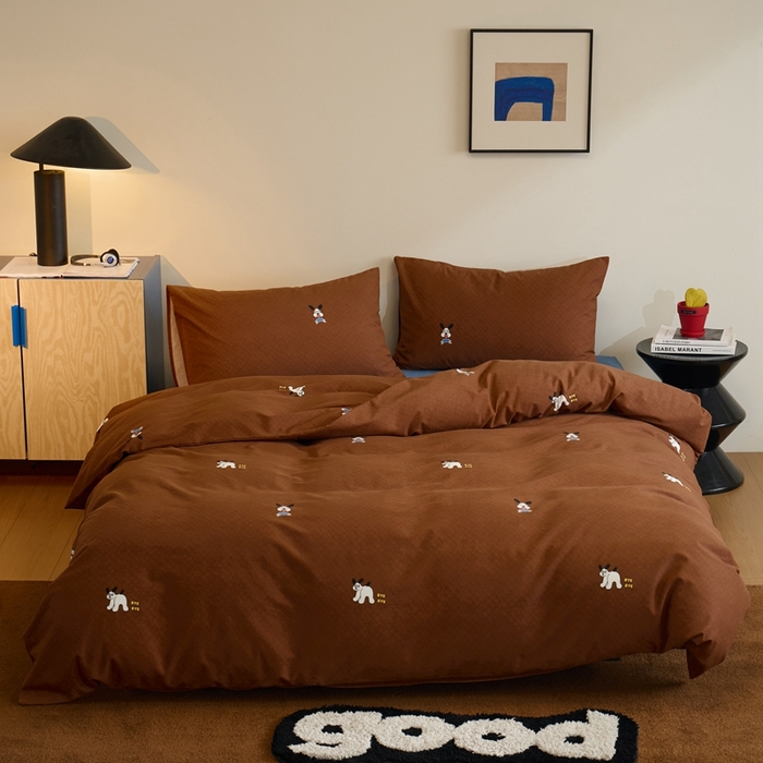 91家纺网 家纺一手货源 找家纺 棉眠 2024秋冬全棉活性32支加厚磨毛四件套 小可爱