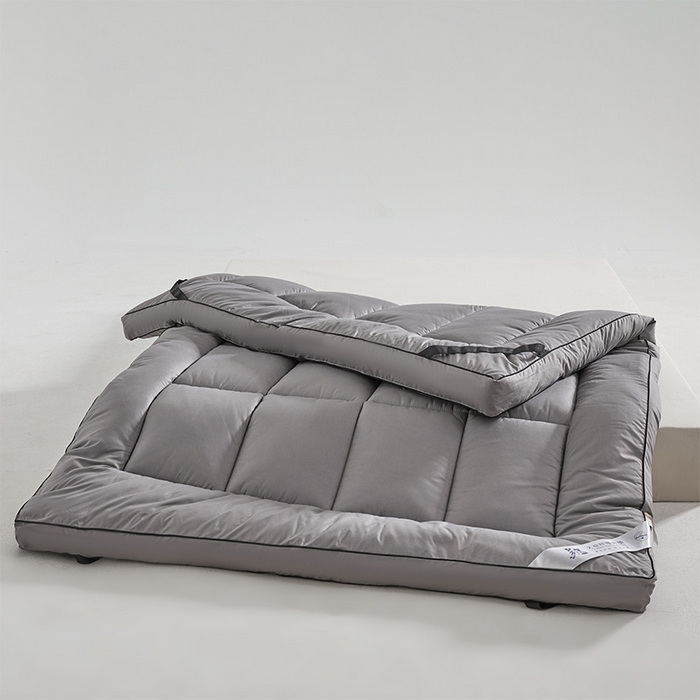 91家纺网 家纺一手货源 找家纺 丽诺床垫 2024新款防螨大豆纤维软床垫 10cm灰色