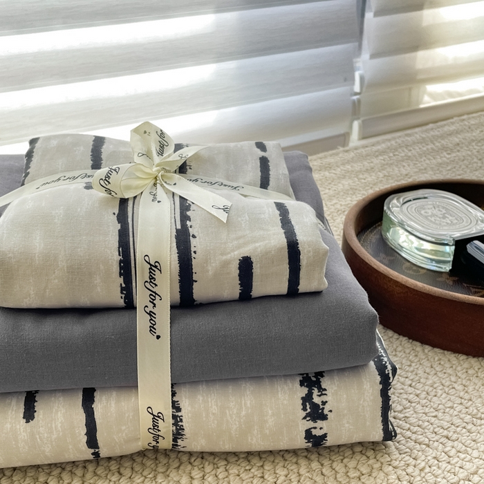 91家纺网 家纺一手货源 找家纺 一比一家纺 2025新款全棉母婴级抗菌有氧全棉双层纱亲肤全棉小清新印花三件套四件套 凯伦