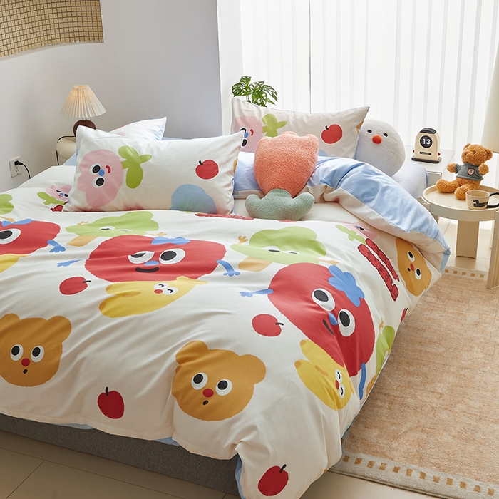 91家纺网 家纺一手货源 找家纺 怡家居 2024秋冬新品AB版加厚保暖全棉加绒四件套 菲莉