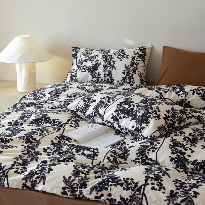 91家纺网 家纺一手货源 找家纺 棉眠 2024秋冬全棉活性32支加厚磨毛四件套 晚棠