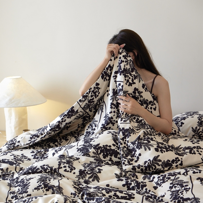 91家纺网 家纺一手货源 找家纺 棉眠 2024秋冬全棉活性32支加厚磨毛四件套 晚棠