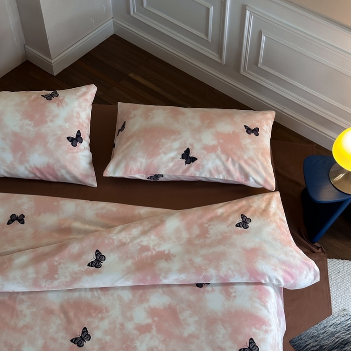 91家纺网 家纺一手货源 找家纺 棉眠 2024秋冬全棉活性32支加厚磨毛四件套 悠然