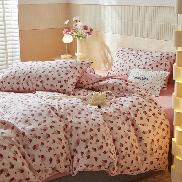 91家纺网 家纺一手货源 找家纺 怡家居 2024秋冬新品AB版加厚保暖全棉加绒四件套 妙语