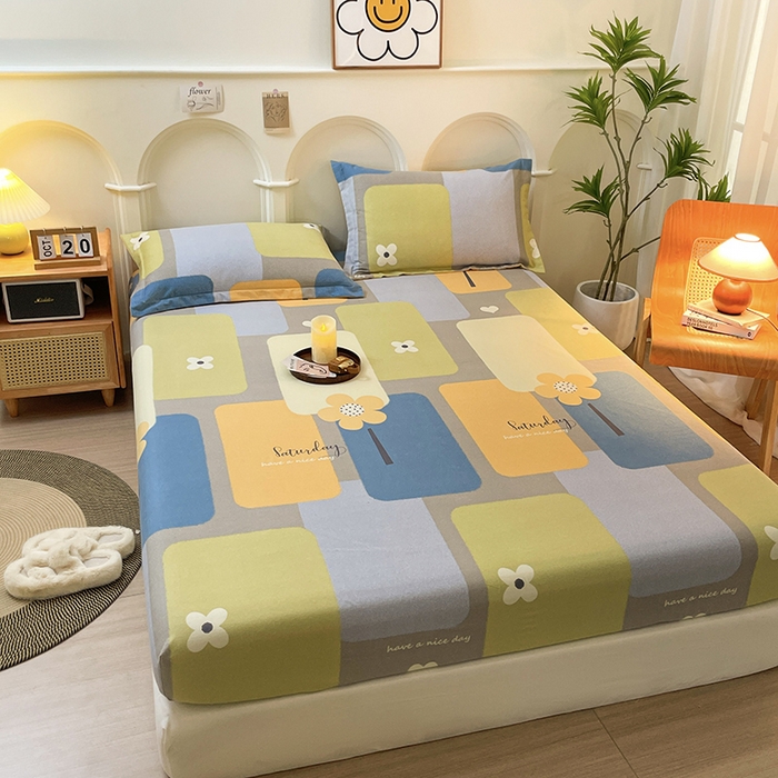 91家纺网 家纺一手货源 找家纺 丝芙妮家居（原乐视家纺） 2024新款全棉磨毛多规格AB版单品套件系列（第二波）--单床笠及三件套 晴川