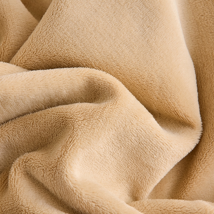 91家纺网 家纺一手货源 找家纺 大麦家纺 2024新款高克重牛奶绒夹棉床盖四件套 暖橙+奶咖