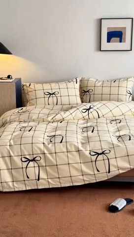 91家纺网 家纺一手货源 找家纺 棉眠 2024秋冬全棉活性32支加厚磨毛四件套 轻悦