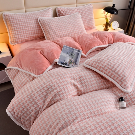 91家纺网 家纺一手货源 找家纺 （总）诺梵 高端2025雕花绒四件套牛奶烂花绒大包边被套_控价标准高于149，加大高于159