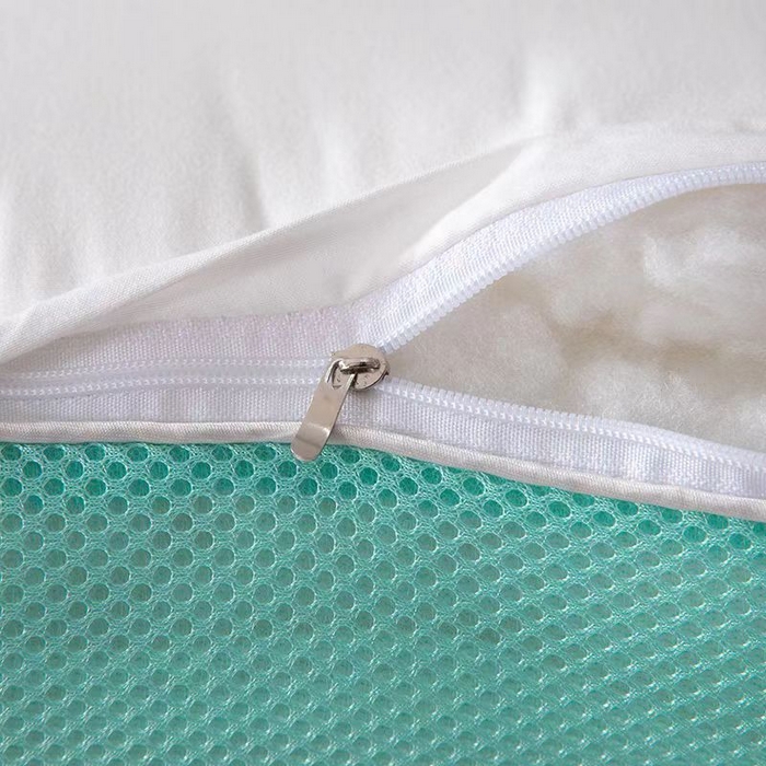 91家纺网 家纺一手货源 找家纺 佳尚枕芯 2025新款护颈助睡眠枕芯SPA乳胶反牵引枕枕头枕芯 绿色高枕48x74cm/只