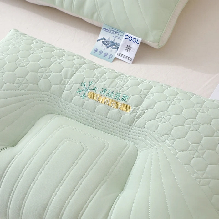 91家纺网 家纺一手货源 找家纺 （总）佳尚枕芯 2025新款简约纯色冰丝乳胶枕枕头枕芯