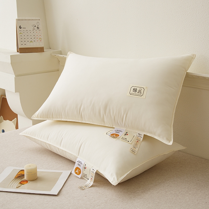 91家纺网 家纺一手货源 找家纺 （总）织布人 2024新款枕芯A类原生态素棉星级酒店枕芯家用护颈椎枕头枕芯