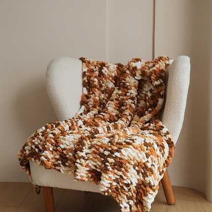 91家纺网 家纺一手货源 找家纺 （总）暖绵绵 2025新款半边绒生活简约针织毯-格瑞亚（最低零售价154）