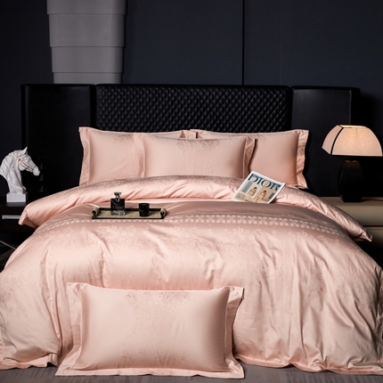 91家纺网 家纺一手货源 找家纺 （总）淳绵家居 2024新款50*50S双股长绒棉大版定位提花四件套