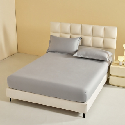 91家纺网 家纺一手货源 找家纺 （总）元元被芯 2025款纯色全丝光-全精梳高密纺-铂金A类全棉单床笠