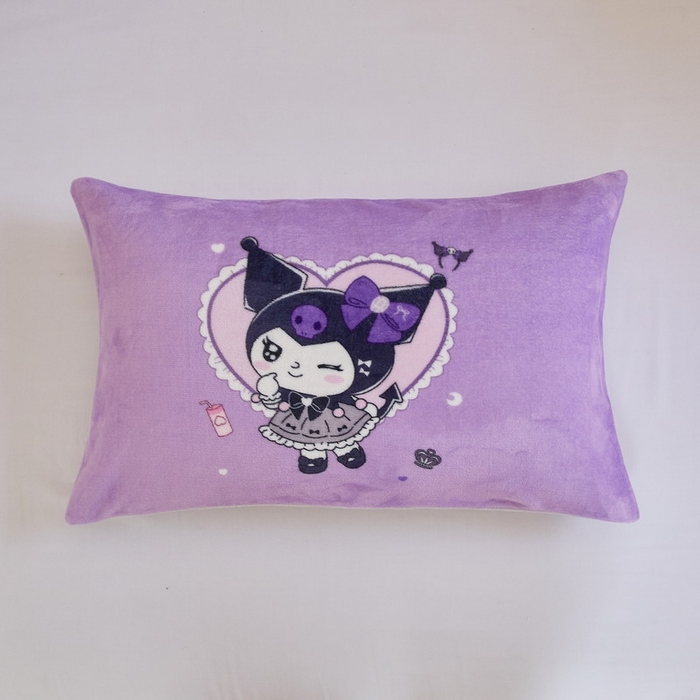 91家纺网 家纺一手货源 找家纺 蘭菲家纺 2024新款牛奶绒卡通三丽鸥单品枕套 巴库奶油