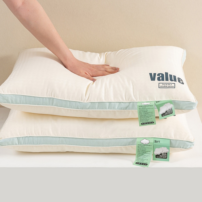 91家纺网 家纺一手货源 找家纺 佳尚枕芯 2025新款云柔立体分区护颈枕云朵释压软枕枕头枕芯 立体云朵释压软枕48x74cm/只-中枕