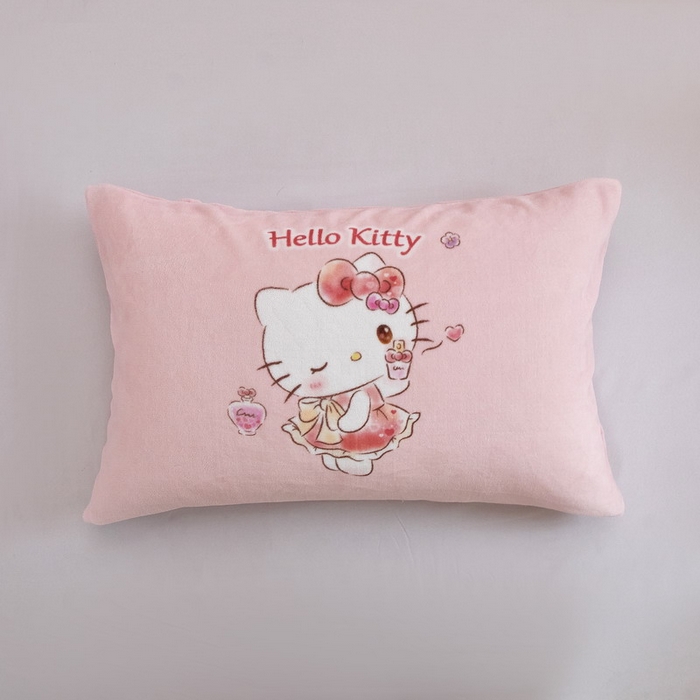 91家纺网 家纺一手货源 找家纺 蘭菲家纺 2024新款牛奶绒卡通三丽鸥单品枕套 向往