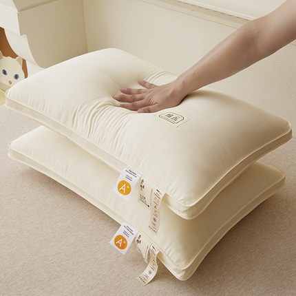 91家纺网 家纺一手货源 找家纺 （总）织布人 2024新款枕芯A类原生态素棉星级酒店枕芯家用护颈椎枕头枕芯