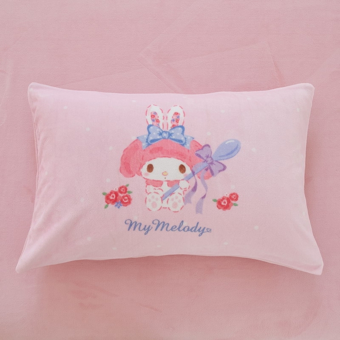 91家纺网 家纺一手货源 找家纺 蘭菲家纺 2024新款牛奶绒卡通三丽鸥四件套 呆萌