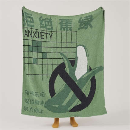 91家纺网 家纺一手货源 找家纺 （总）暖绵绵 2025新款A类半边绒多功能毯-拒绝焦绿（最低零售价：113元）