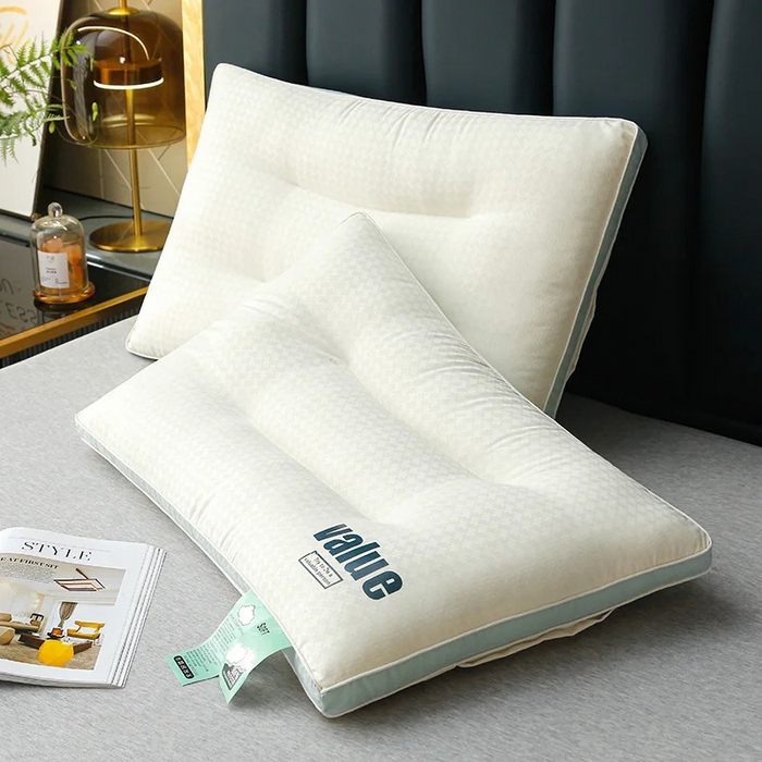 91家纺网 家纺一手货源 找家纺 佳尚枕芯 2025新款云柔立体分区护颈枕云朵释压软枕枕头枕芯 云朵舒柔枕-Max护颈款48x74cm/只-高枕