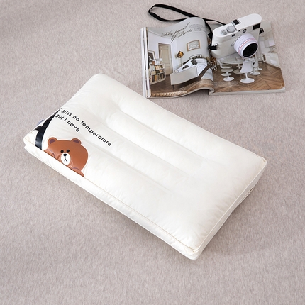 91家纺网 家纺一手货源 找家纺 （总）佳尚枕芯 2025新款枕芯 A类无荧光全棉A+熊儿童酒店低枕头枕芯