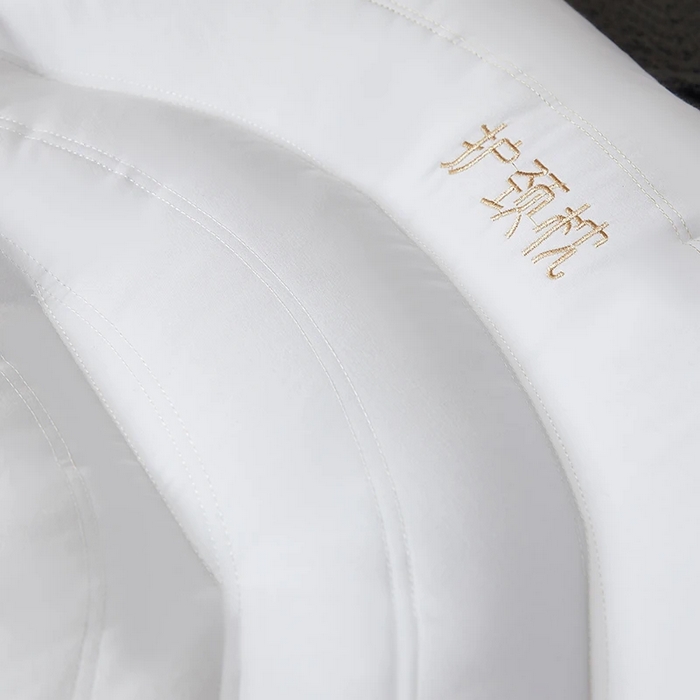 91家纺网 家纺一手货源 找家纺 佳尚枕芯 2025新款全棉纯棉保健护颈枕枕头枕芯 全棉保健护颈枕时尚金48x74cm/只