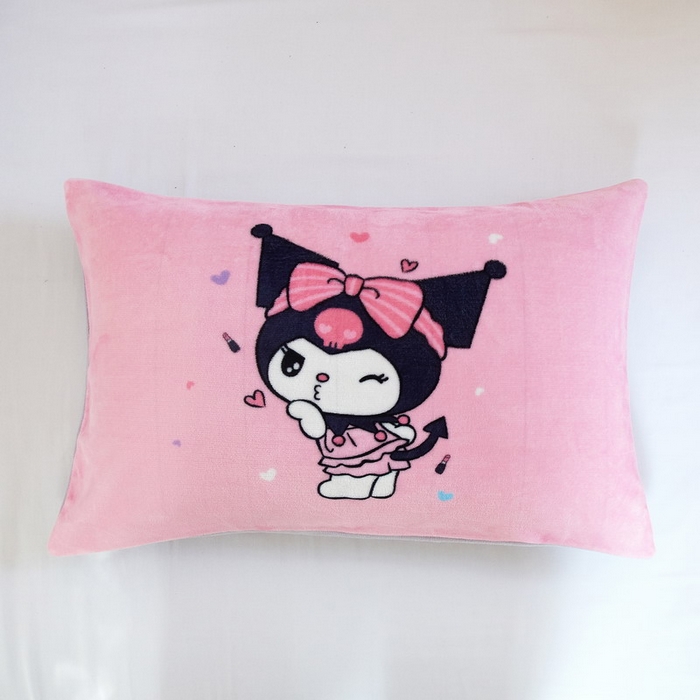 91家纺网 家纺一手货源 找家纺 蘭菲家纺 2024新款牛奶绒卡通三丽鸥单品枕套 酱小库