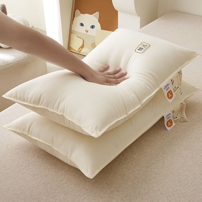 91家纺网 家纺一手货源 找家纺 （总）织布人 2024新款枕芯A类原生态素棉星级酒店枕芯家用护颈椎枕头枕芯