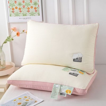91家纺网 家纺一手货源 找家纺 佳尚枕芯 2025新款亲肤云柔枕 云朵枕 云感立体舒适枕芯枕头 立体云感舒适粉低枕