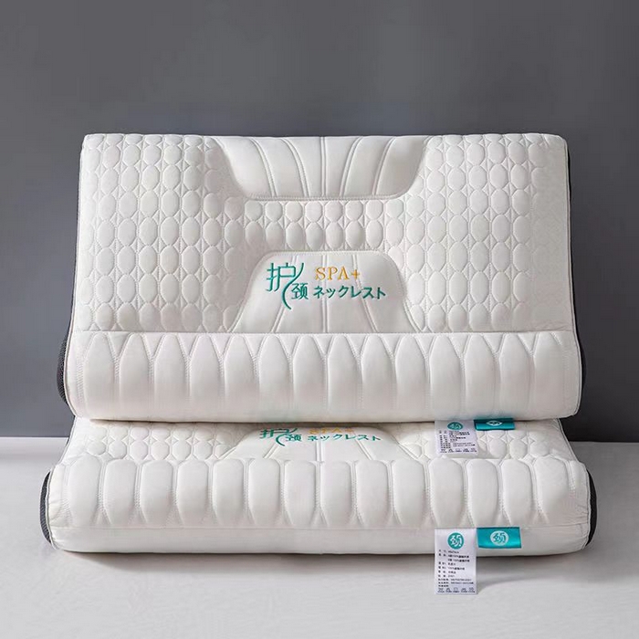 91家纺网 家纺一手货源 找家纺 佳尚枕芯 2025新款护颈助睡眠枕芯SPA乳胶反牵引枕枕头枕芯 黑色低枕48x74cm/只