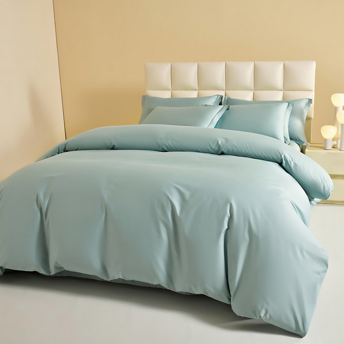 91家纺网 家纺一手货源 找家纺 元元被芯 2025款纯色全丝光-全精梳高密纺-铂金A类全棉单被套 宝石蓝