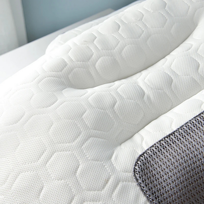 91家纺网 家纺一手货源 找家纺 佳尚枕芯 2025新款大豆乳胶+针织棉spa枕 单人枕芯 枕头 护颈枕 SPA按摩功能灰色低枕48x74cm /只