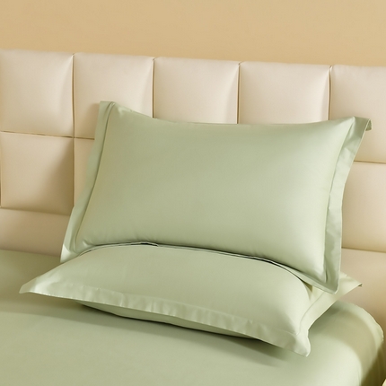 元元被芯 2025款纯色全丝光-全精梳高密纺-铂金A类全棉枕套 森林绿