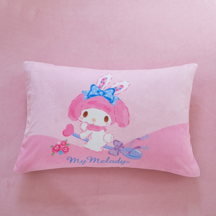 91家纺网 家纺一手货源 找家纺 蘭菲家纺 2024新款牛奶绒卡通三丽鸥四件套 去约会