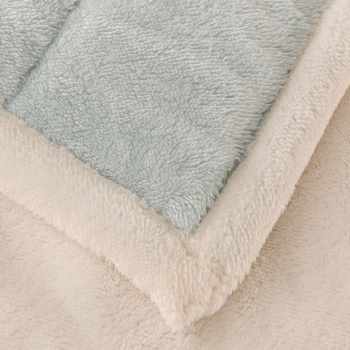 91家纺网 家纺一手货源 找家纺 恋绒家纺 2025新款加厚三层毛毯被牛奶绒复合毯子夹棉盖毯午睡毯子法莱绒毛毯 （亲肤绒-）-天空蓝