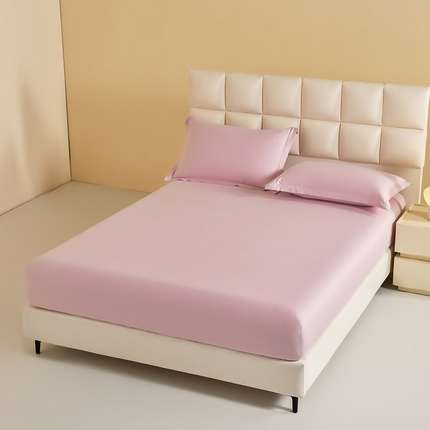 元元被芯 2025款纯色全丝光-全精梳高密纺-铂金A类全棉单床笠 千夏紫