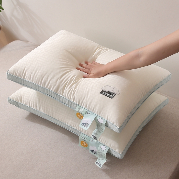 91家纺网 家纺一手货源 找家纺 佳尚枕芯 2025新款亲肤云柔枕 云朵枕 云感立体舒适枕芯枕头 立体云感舒适蓝低枕